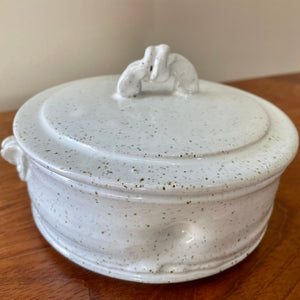 Lidded Soup Bowl - White