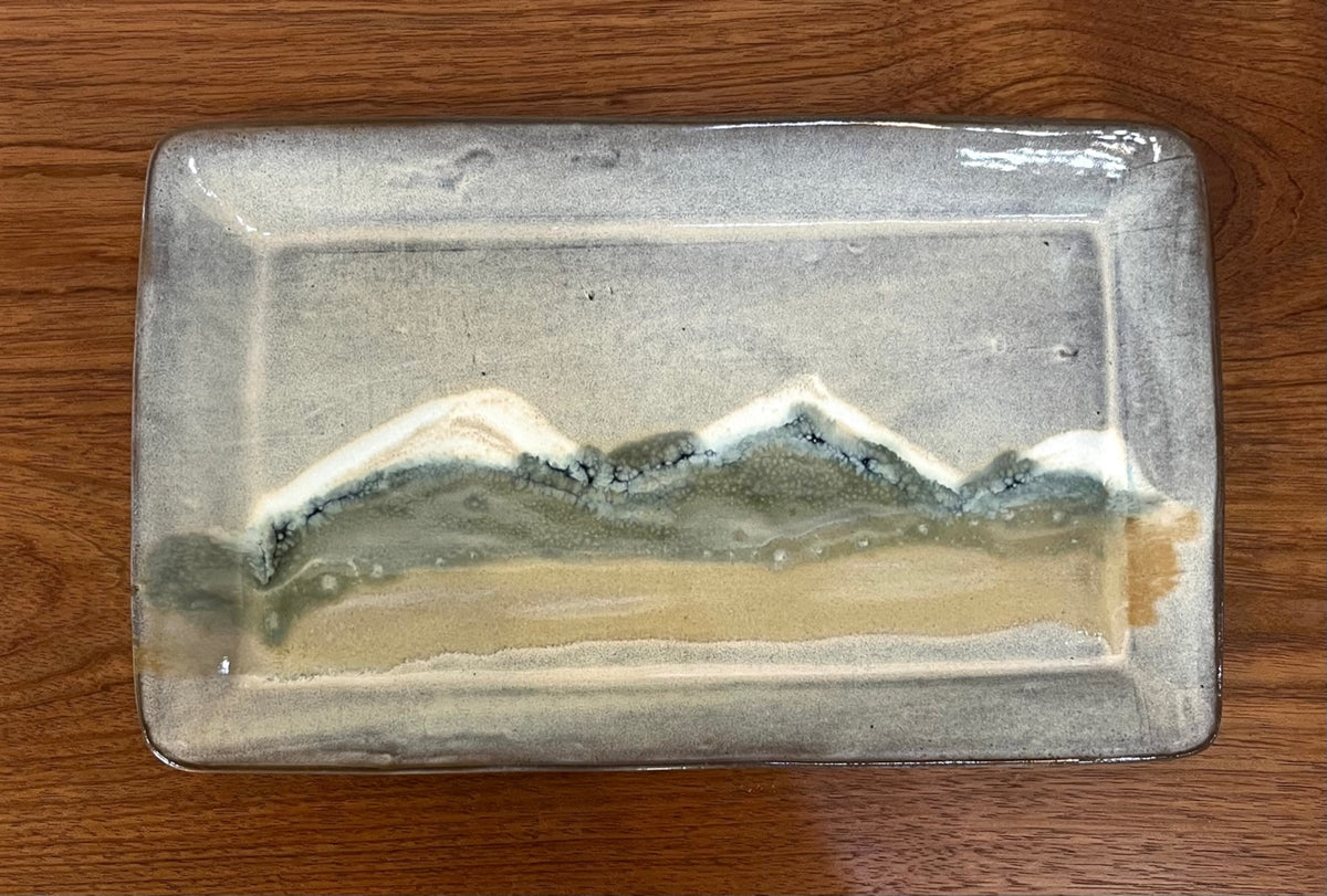 Lrg Rectangular Platter- Prairie