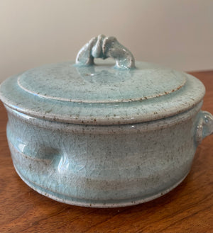 Lidded Soup Bowl - Blue