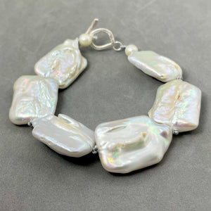 Square Baroque Pearl Bracelet