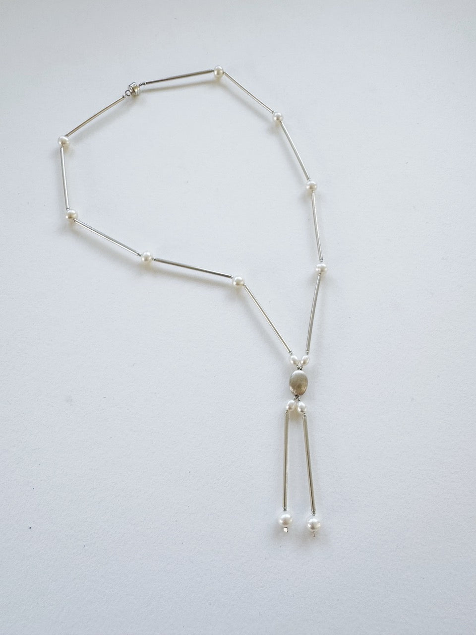 Silver & Freshwater Pearls Necklace
