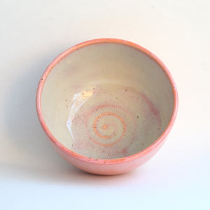 Bi-colour Dessert Bowl - Peach/Foam