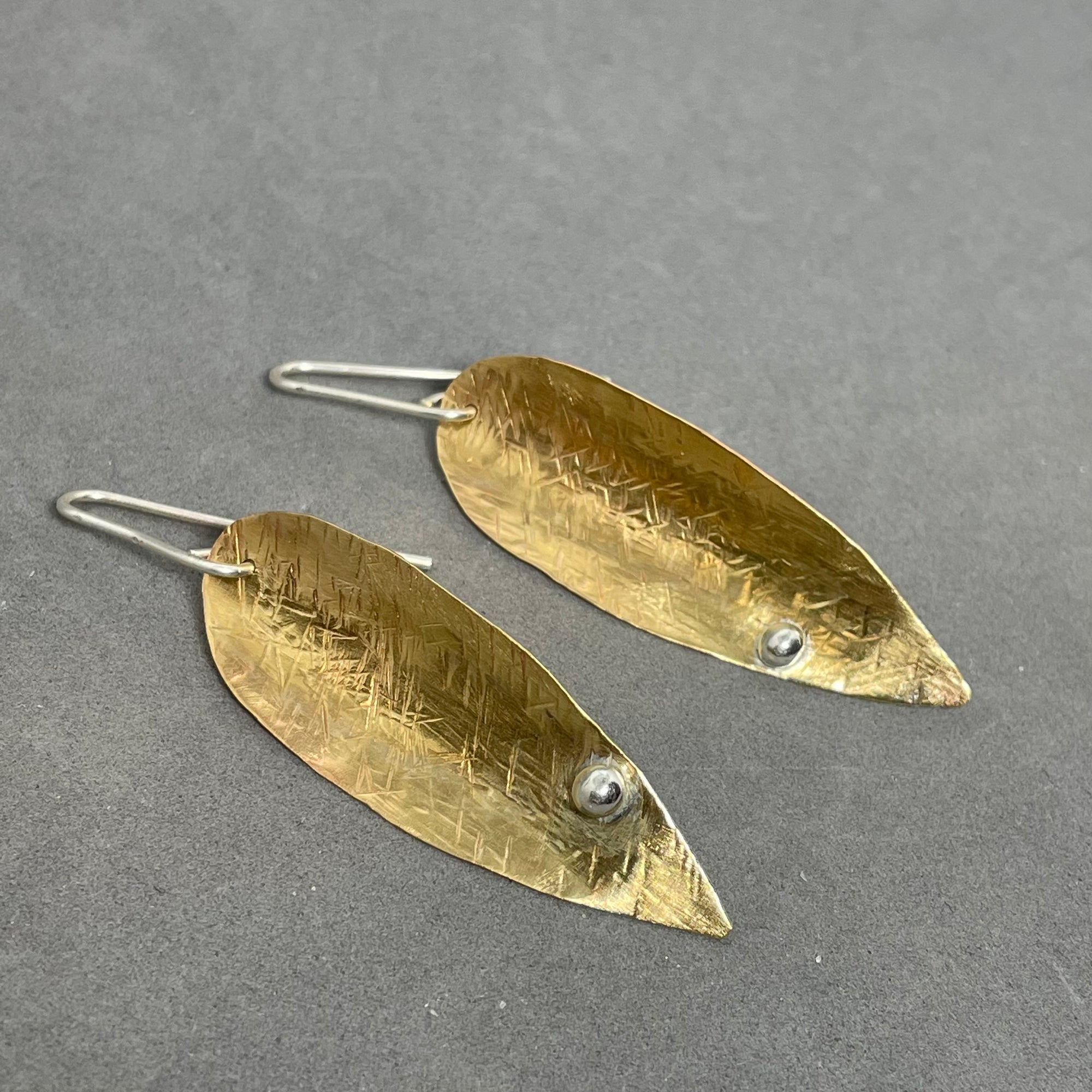 Bronze Leaf Earrings