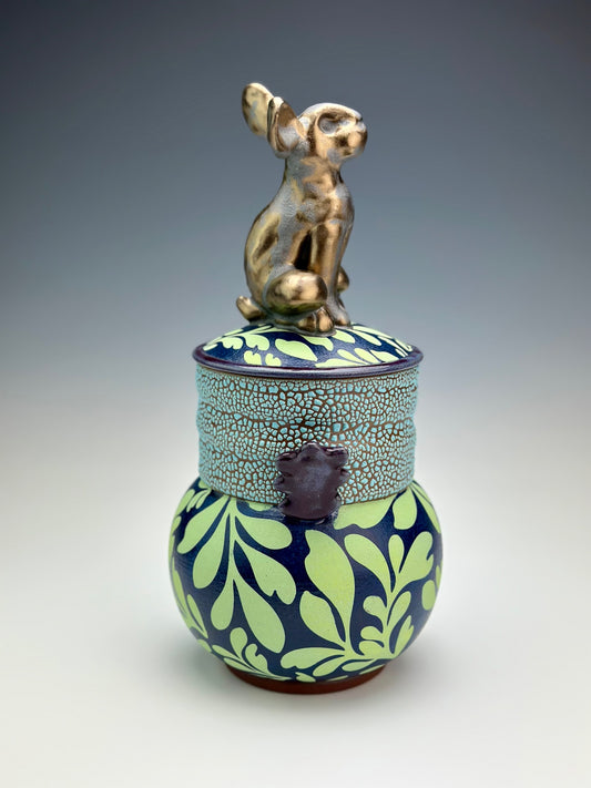 Green Bunny Pot