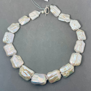 Square Baroque Pearl Necklace