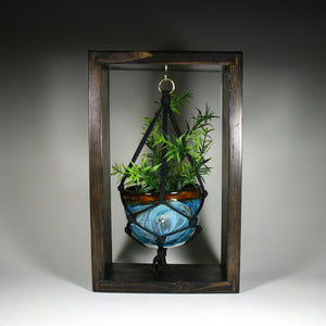 Framed Macrame Pots