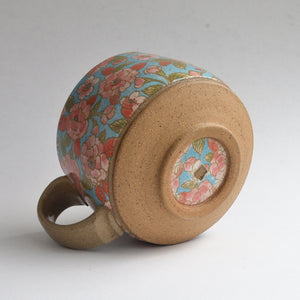 Rustic Round Mug - Blue Jasmine