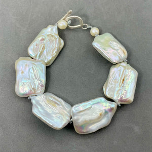 Square Baroque Pearl Bracelet