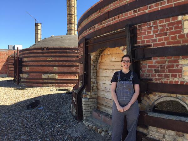 Visiting Mynthia McDaniel at Medalta Potteries