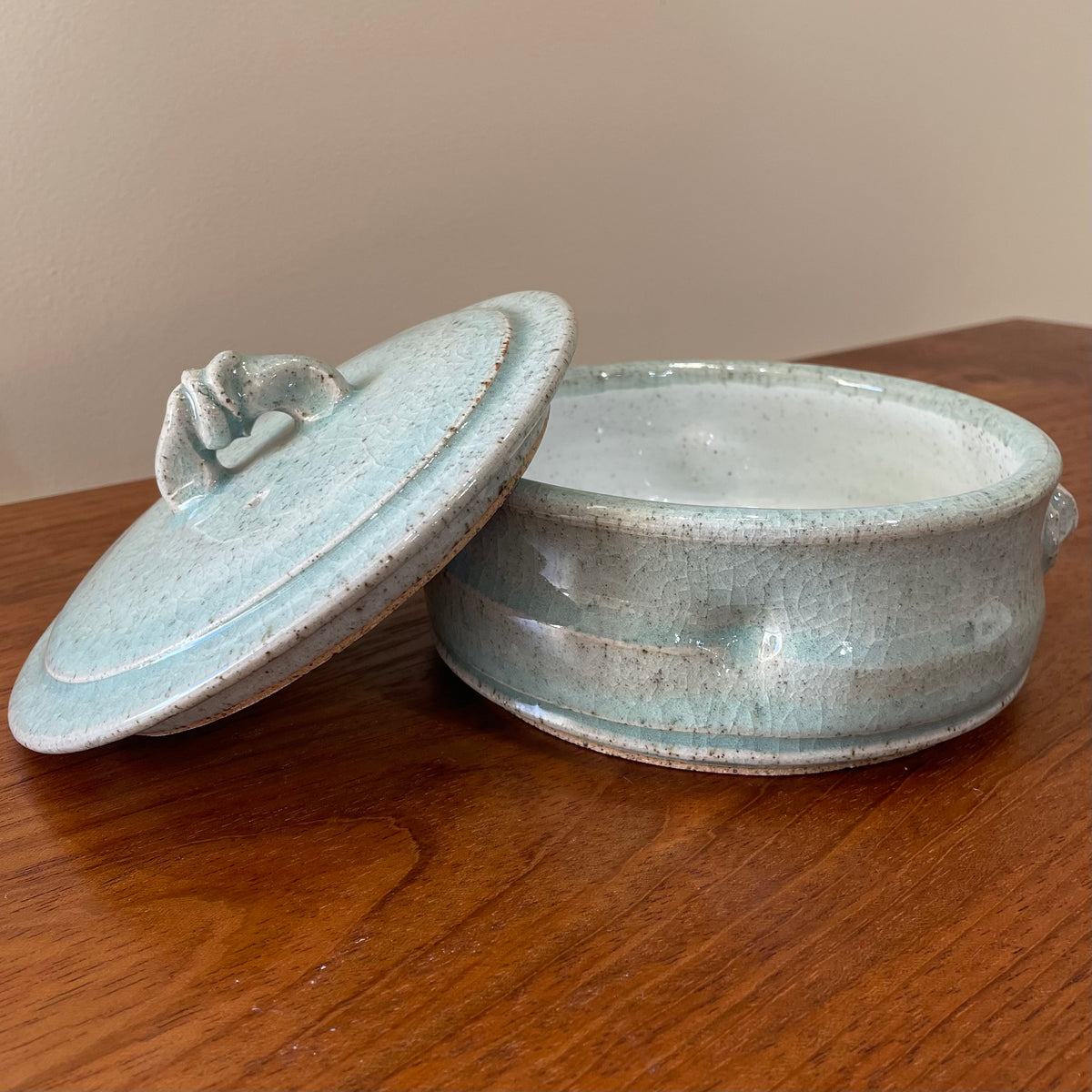 Lidded Soup Bowl - Blue