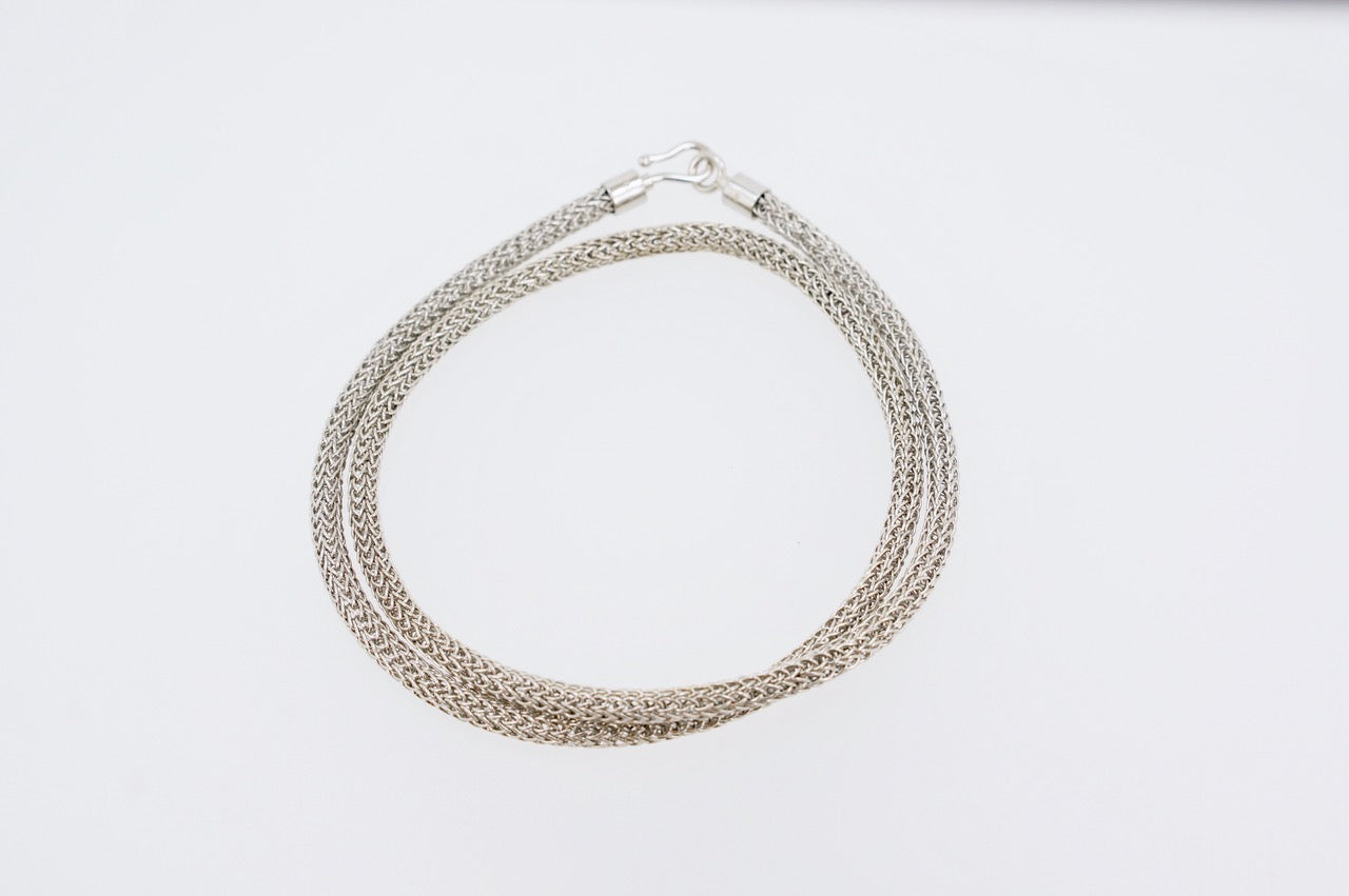 Handwoven Sterling Silver Necklace
