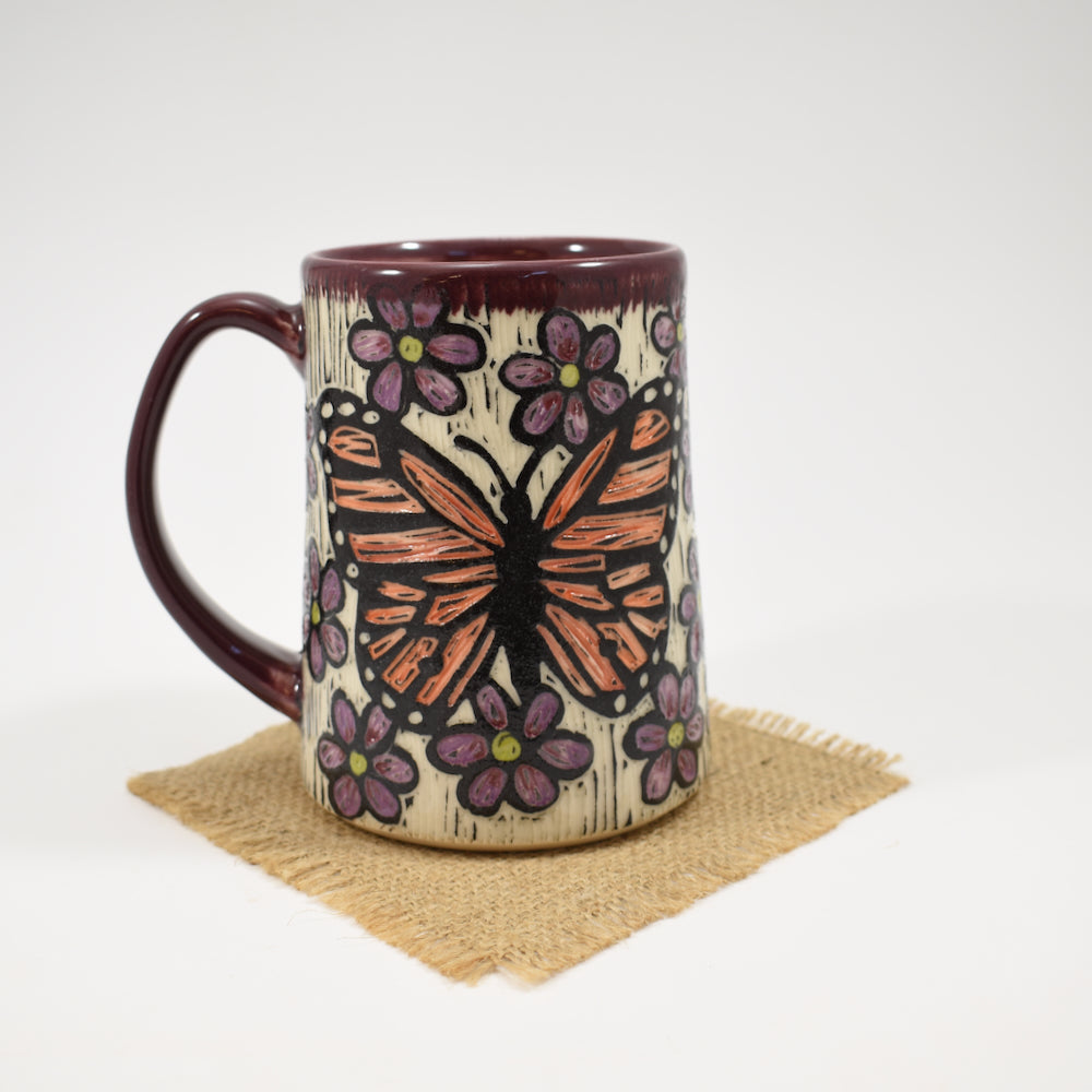 Mug - Butterfly, Purple