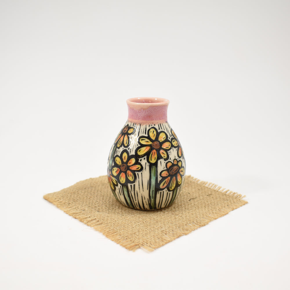 Vase, Bud - Daisy, Pink
