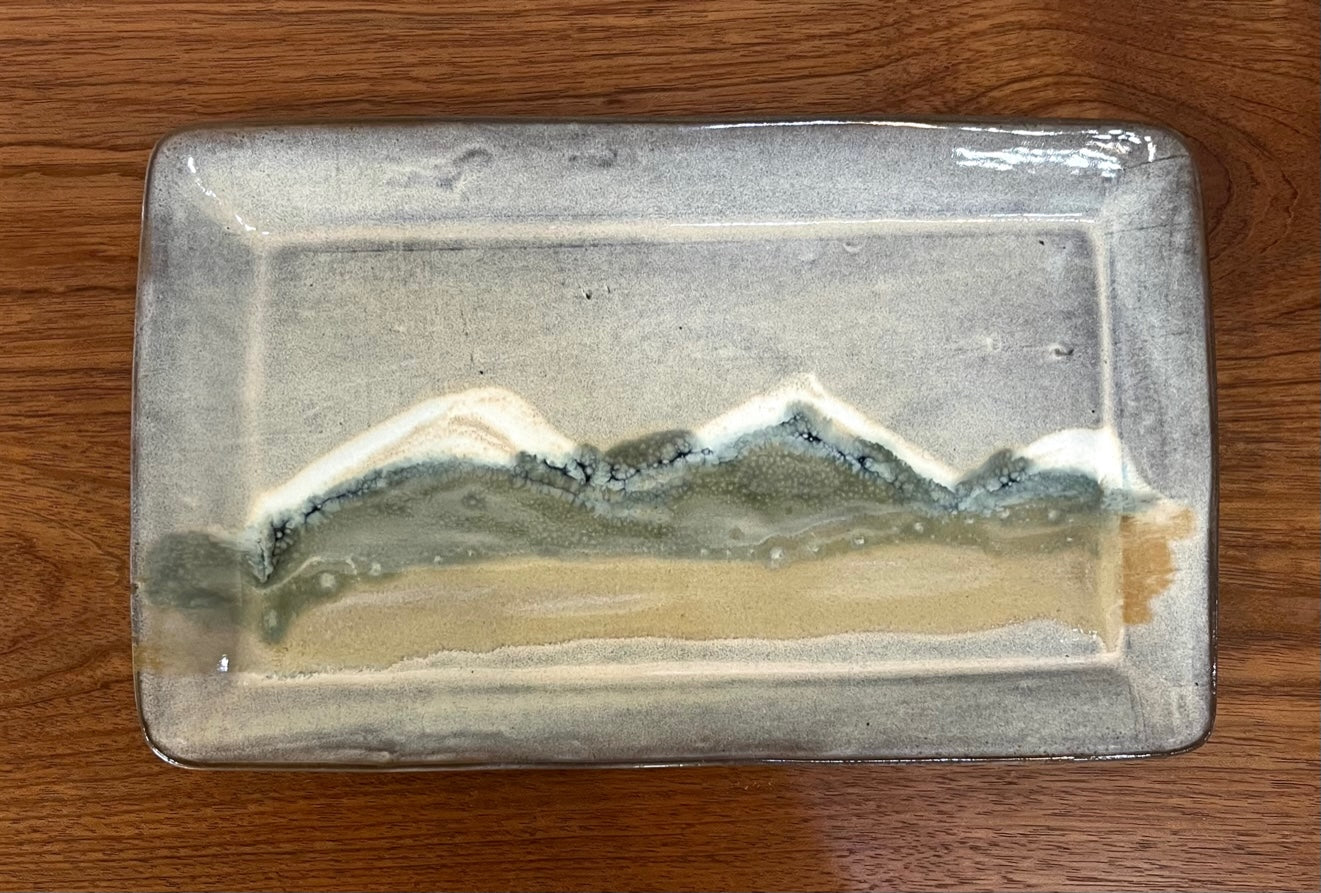 Lrg Rectangular Platter- Prairie