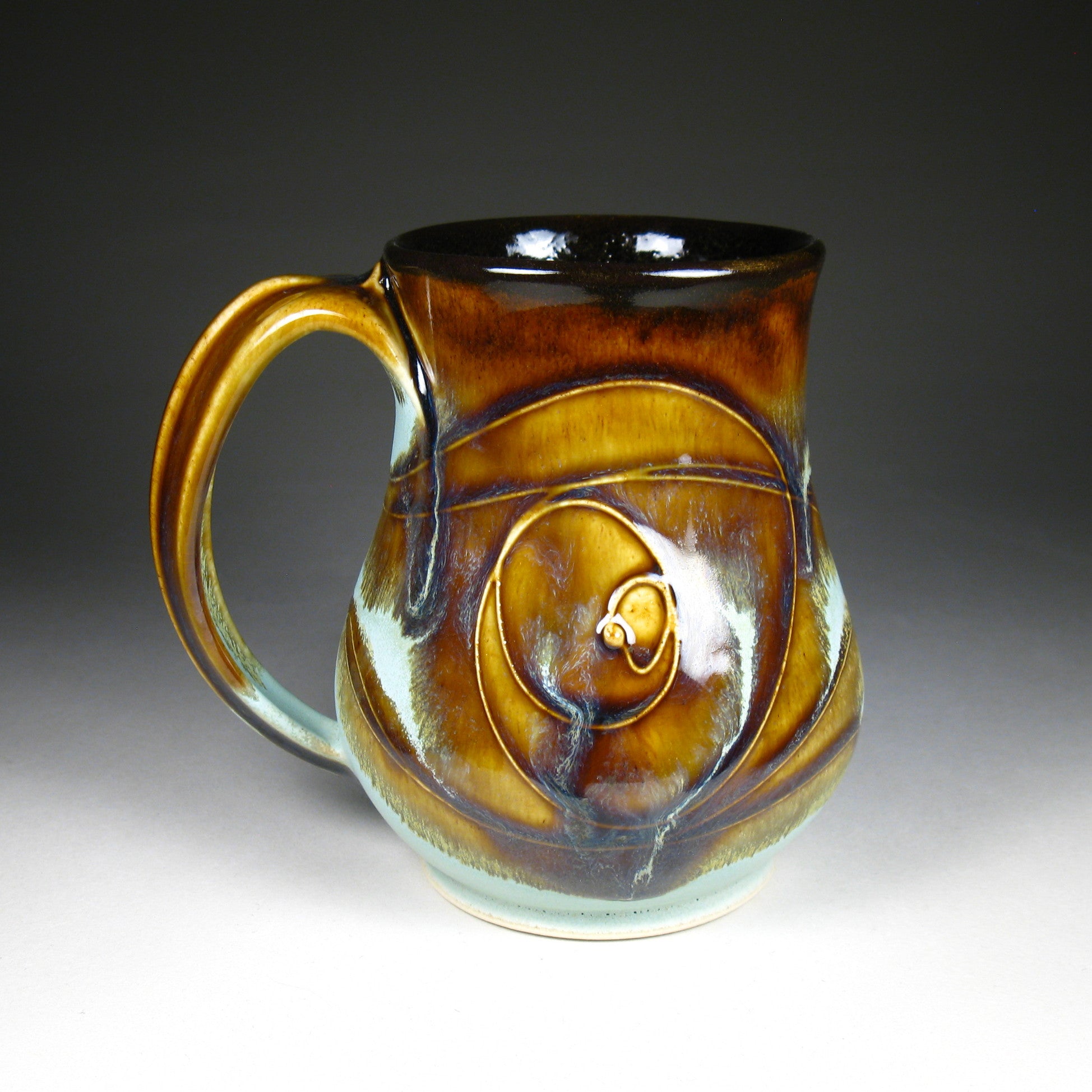 Large Mug - Amber/Green