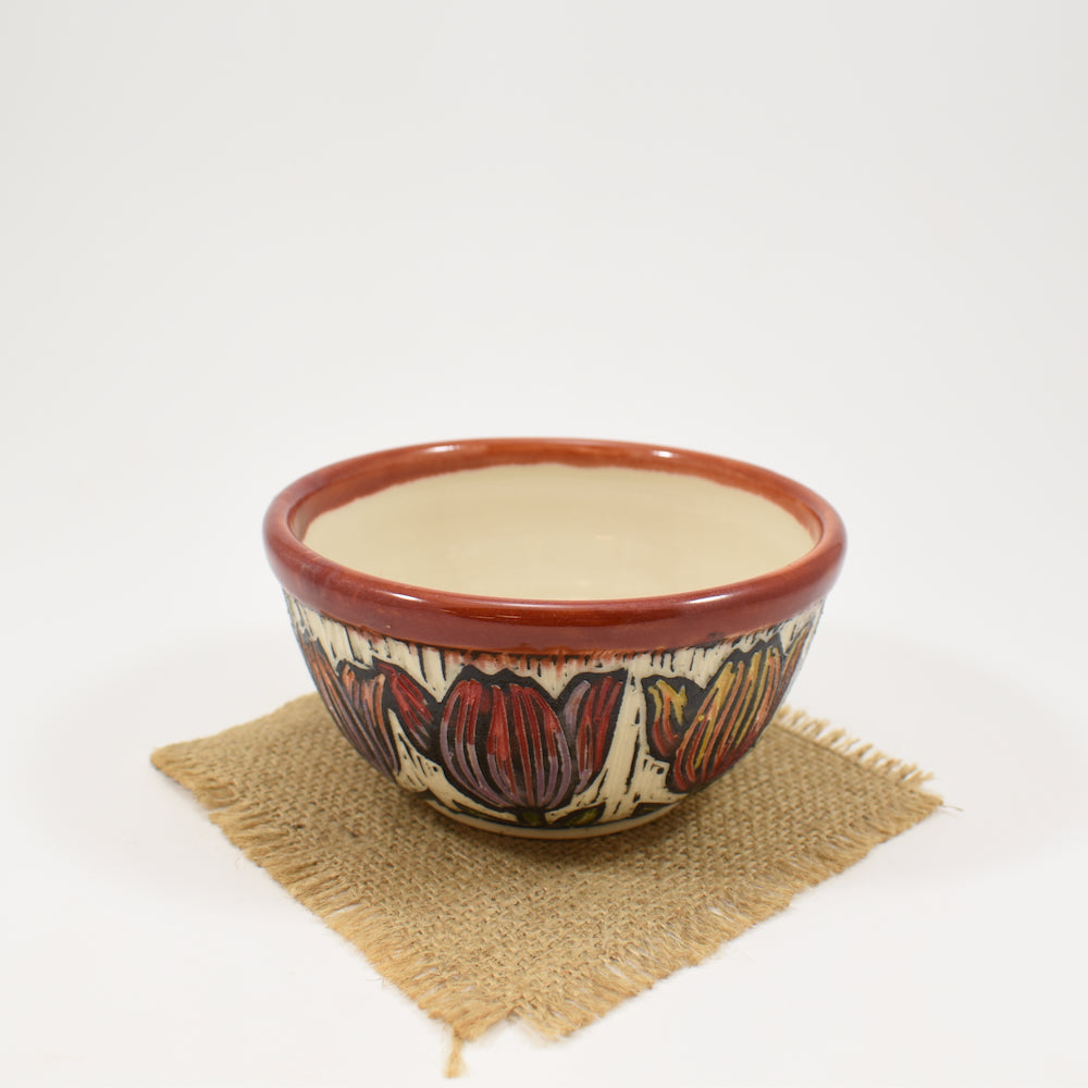 Bowl, Small- Tulip, Red