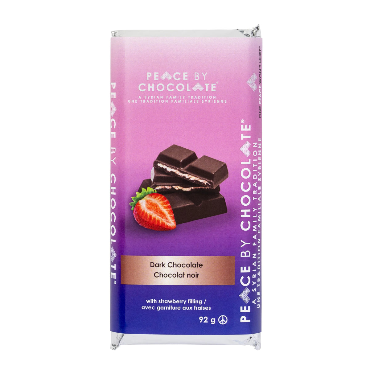 Dark Chocolate and Strawberry Cream Bar