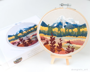 Mount Robson Autumn DIY Embroidery Kit