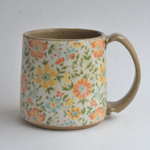 Rustic Medium Mug - Marigolds