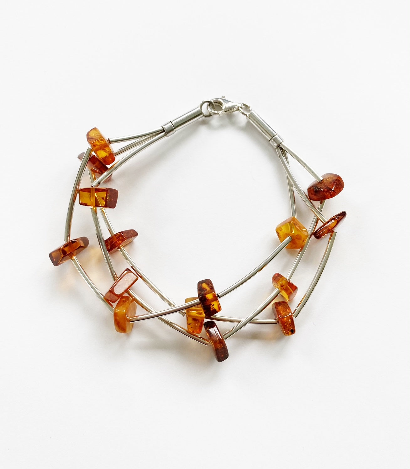 Three Strand Amber Bracelet