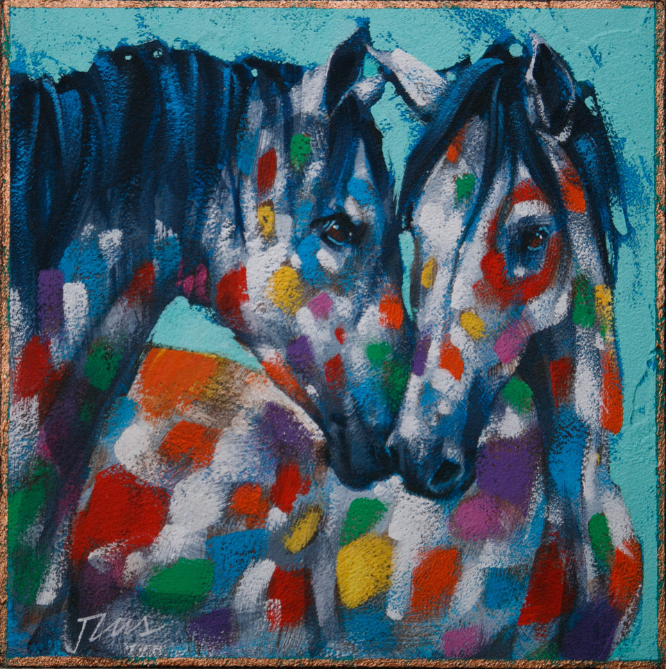 Technicolour Paint Horses