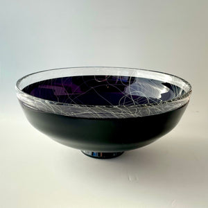 Large Written Incalmo Bowl Black/Purple