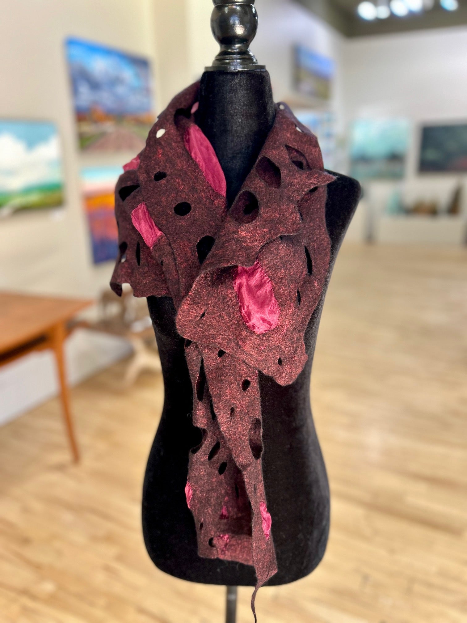 Silk Plum Scarf