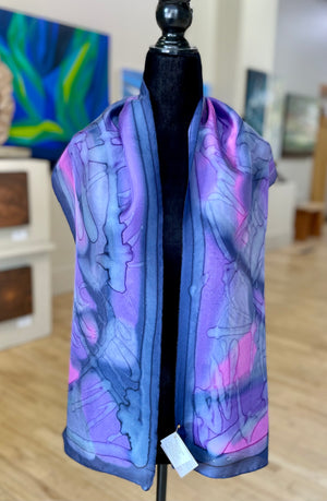 11" x 60 - 70" Silk Scarf