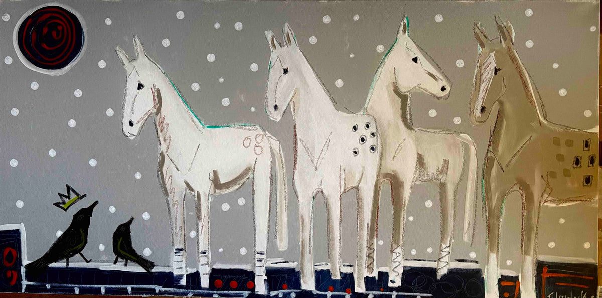 So...four horses walk into a bar...