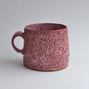 Small Floral Mug - Berry