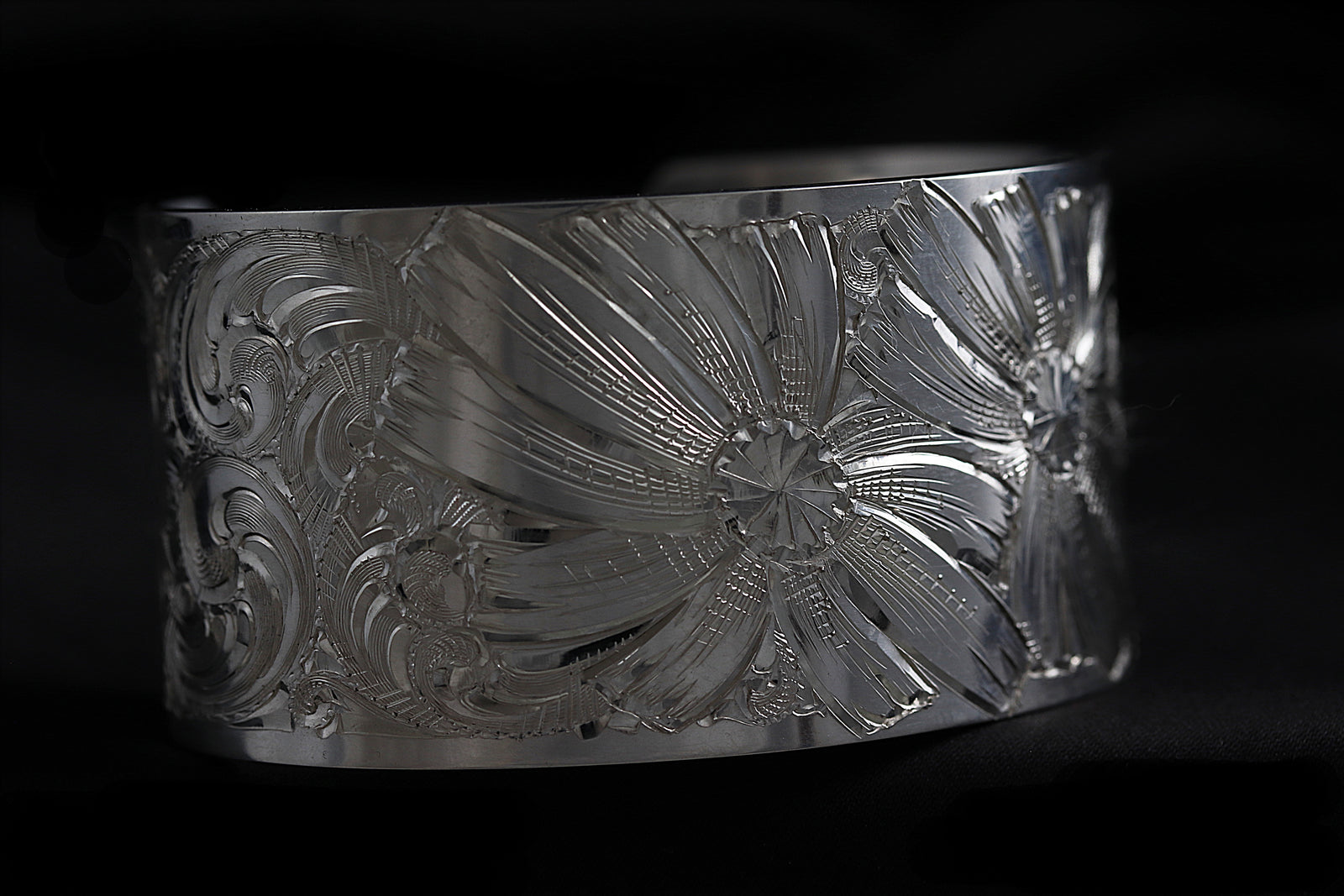Engraved Silver Bracelet