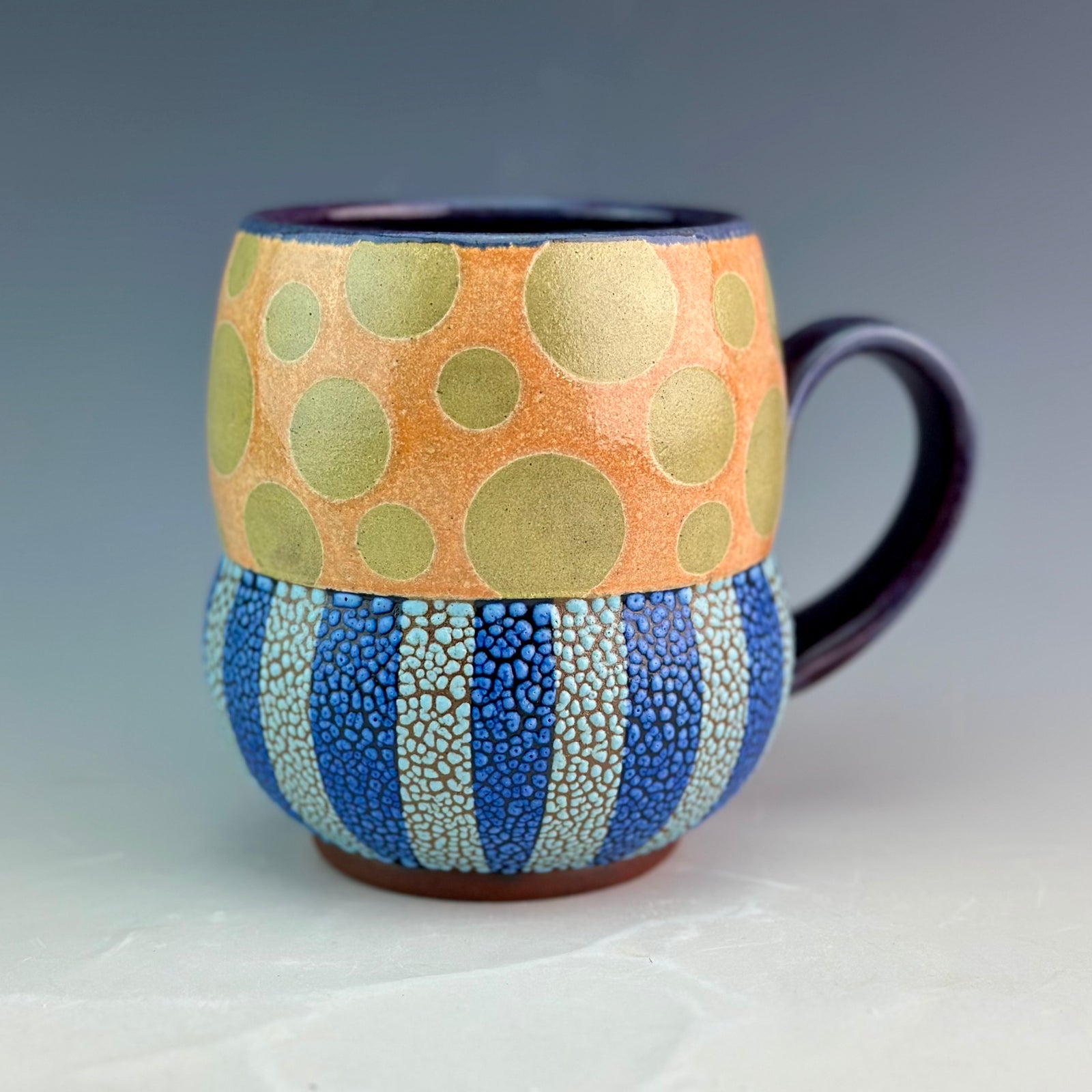 Mug - Orange Polka