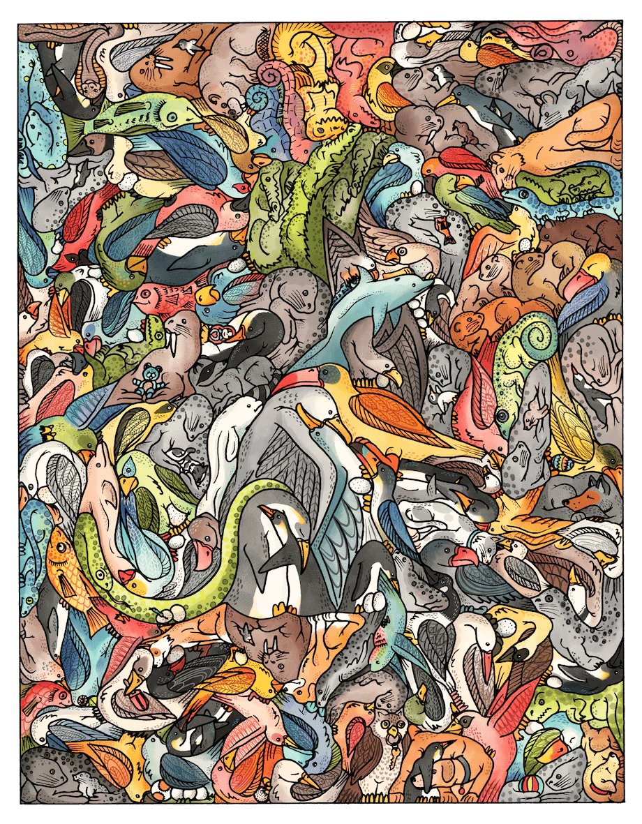 Puzzle - Feline Tessellation