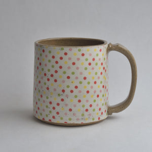 Rustic Medium Mug - Polka Dots