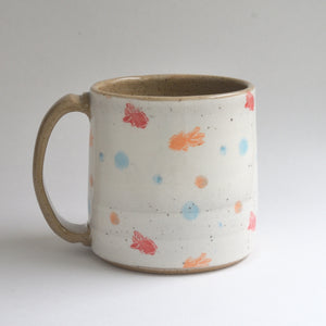Rustic Medium Mug - Heartwarming Goldfish