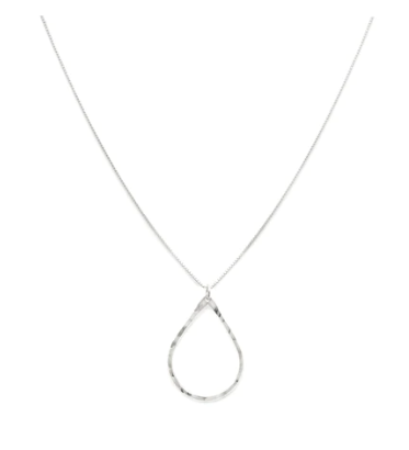 Raindrop Necklace 18" chain