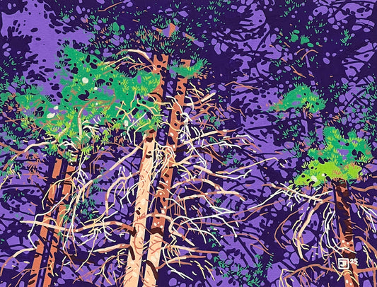 up in the pines