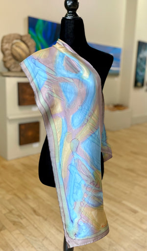 11" x 60 - 70" Silk Scarf