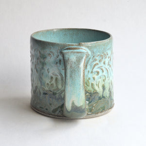 Small Turquoise Forest Mug
