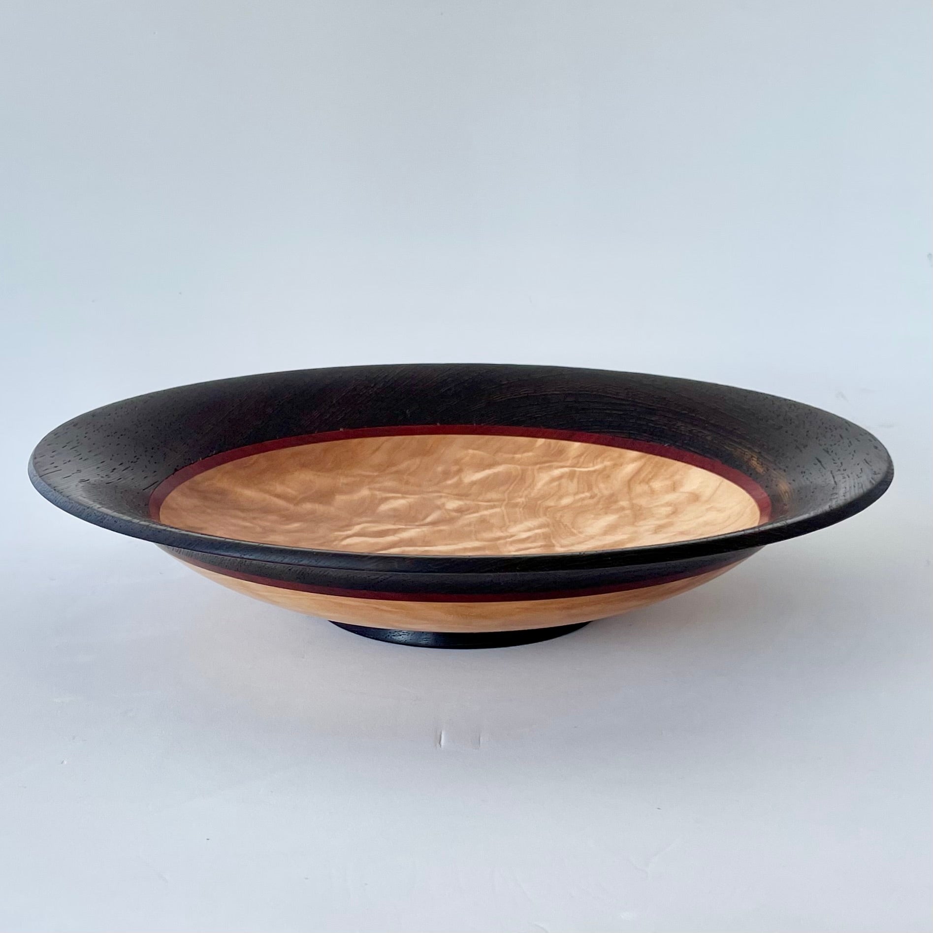 Pedestal Bowl - Quilted Maple & Wenge