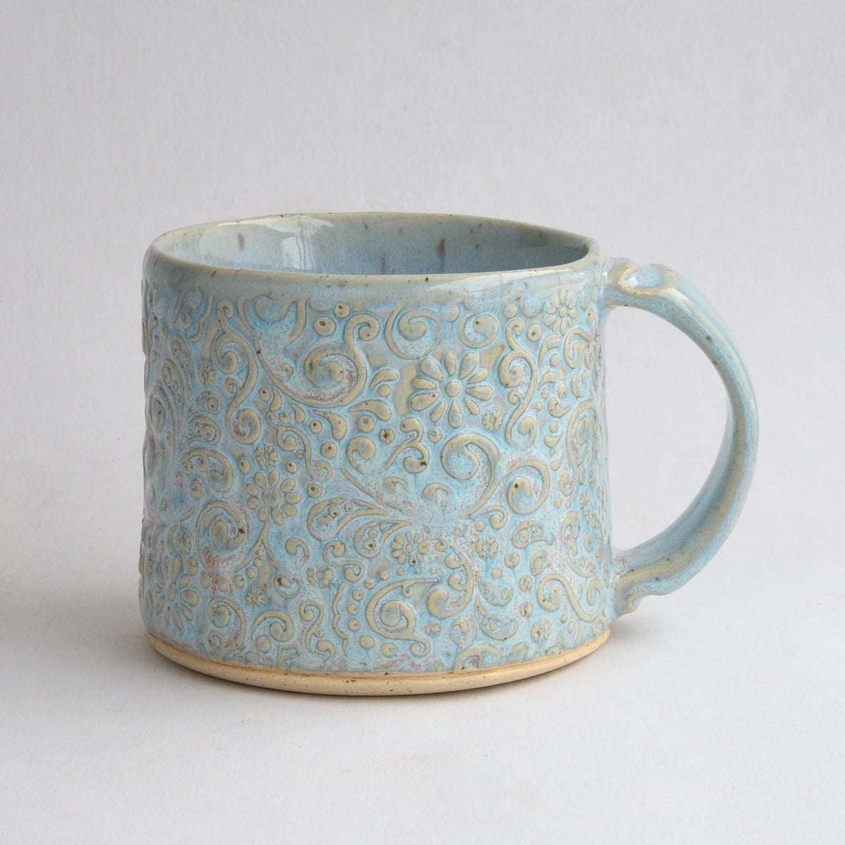 Small Frosted Floral Mug