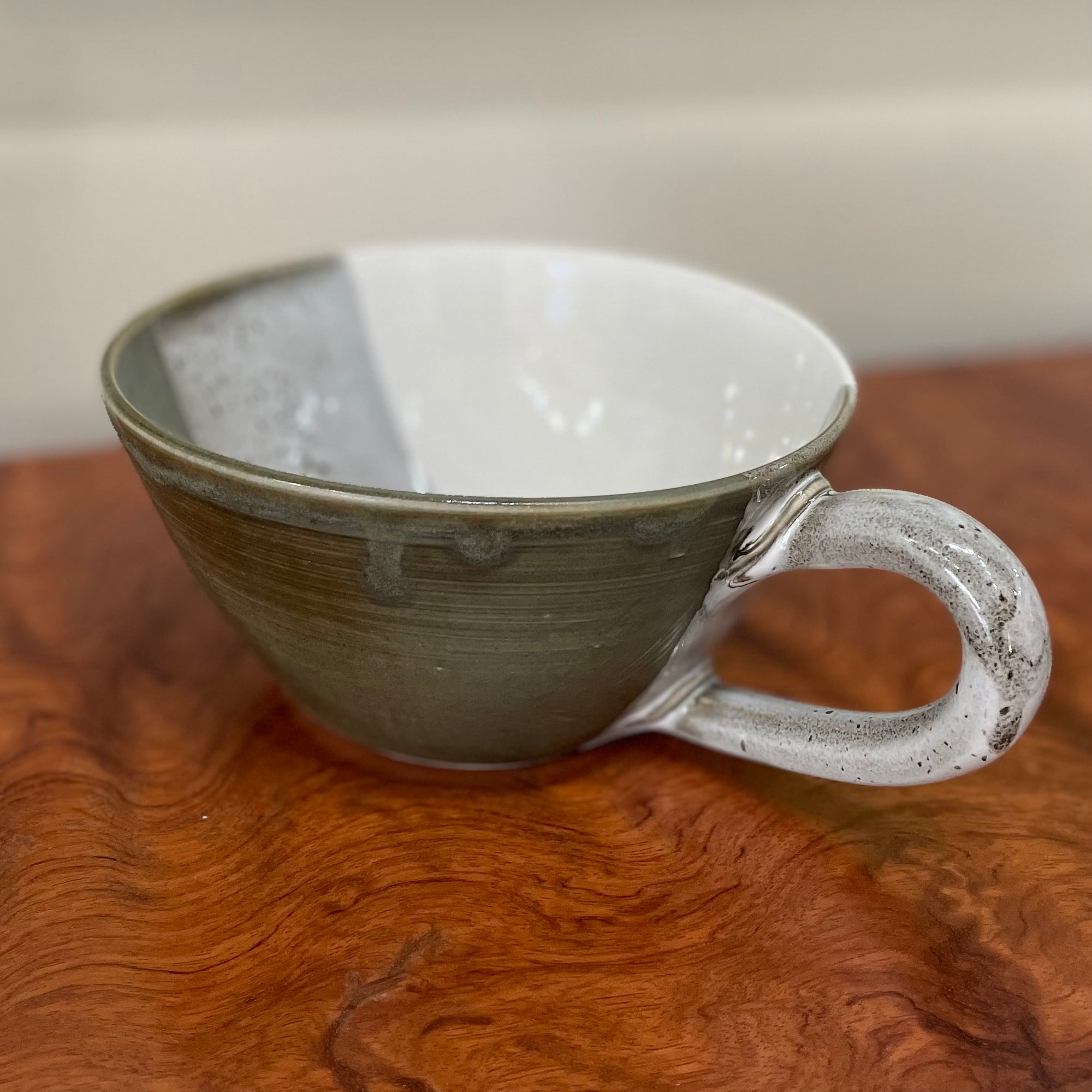 Meal Mug - Moss & White