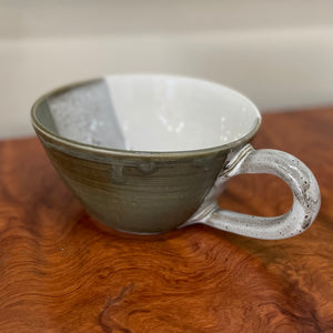 Meal Mug - Moss & White