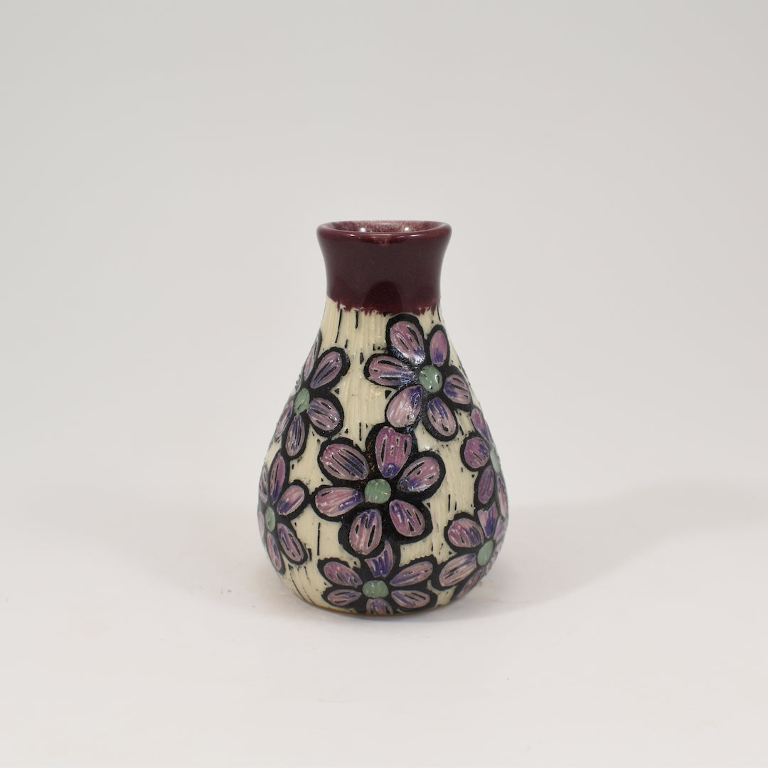 Bud Vase - Rainbow, Daisy Purple