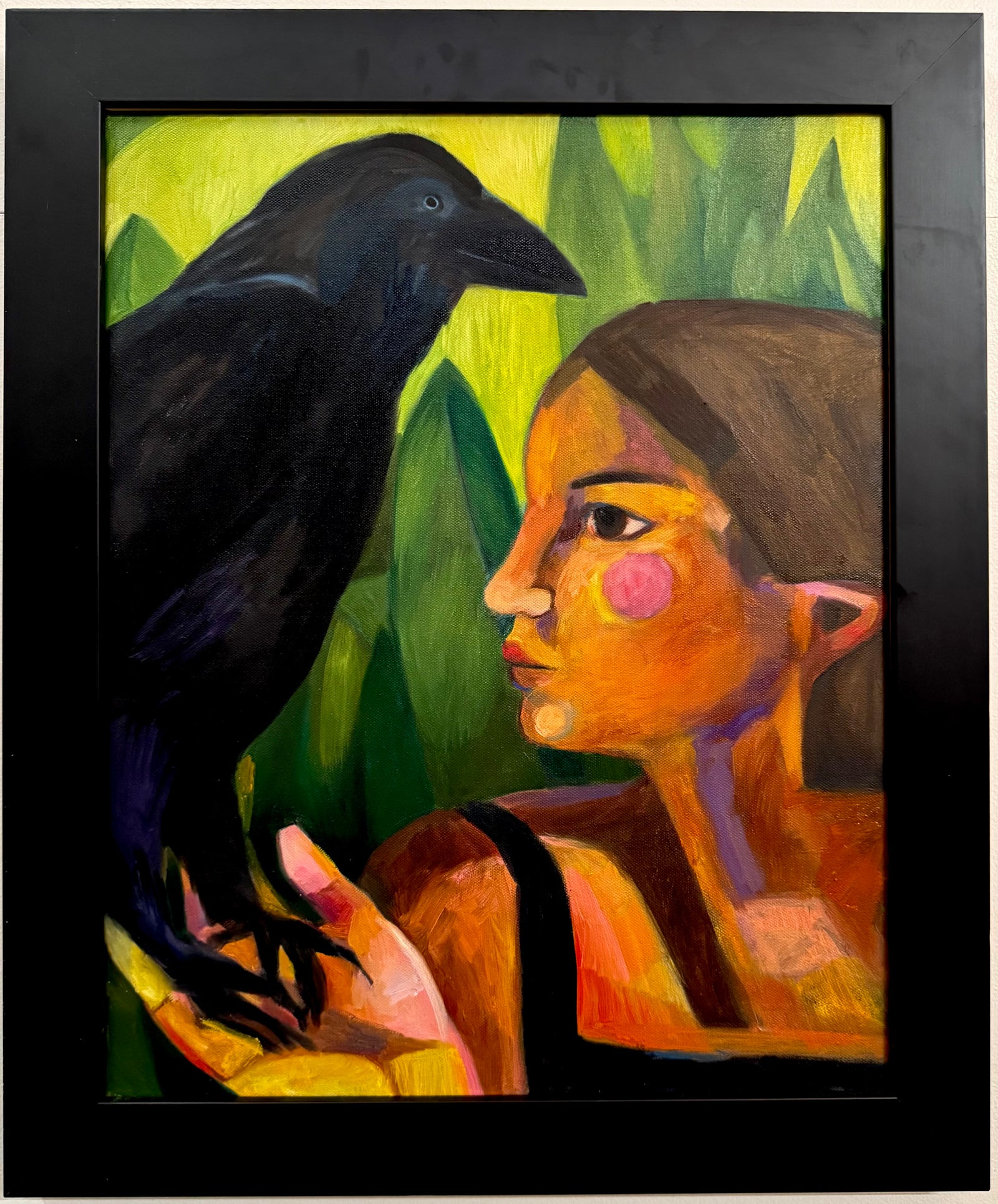 Woman and Raven