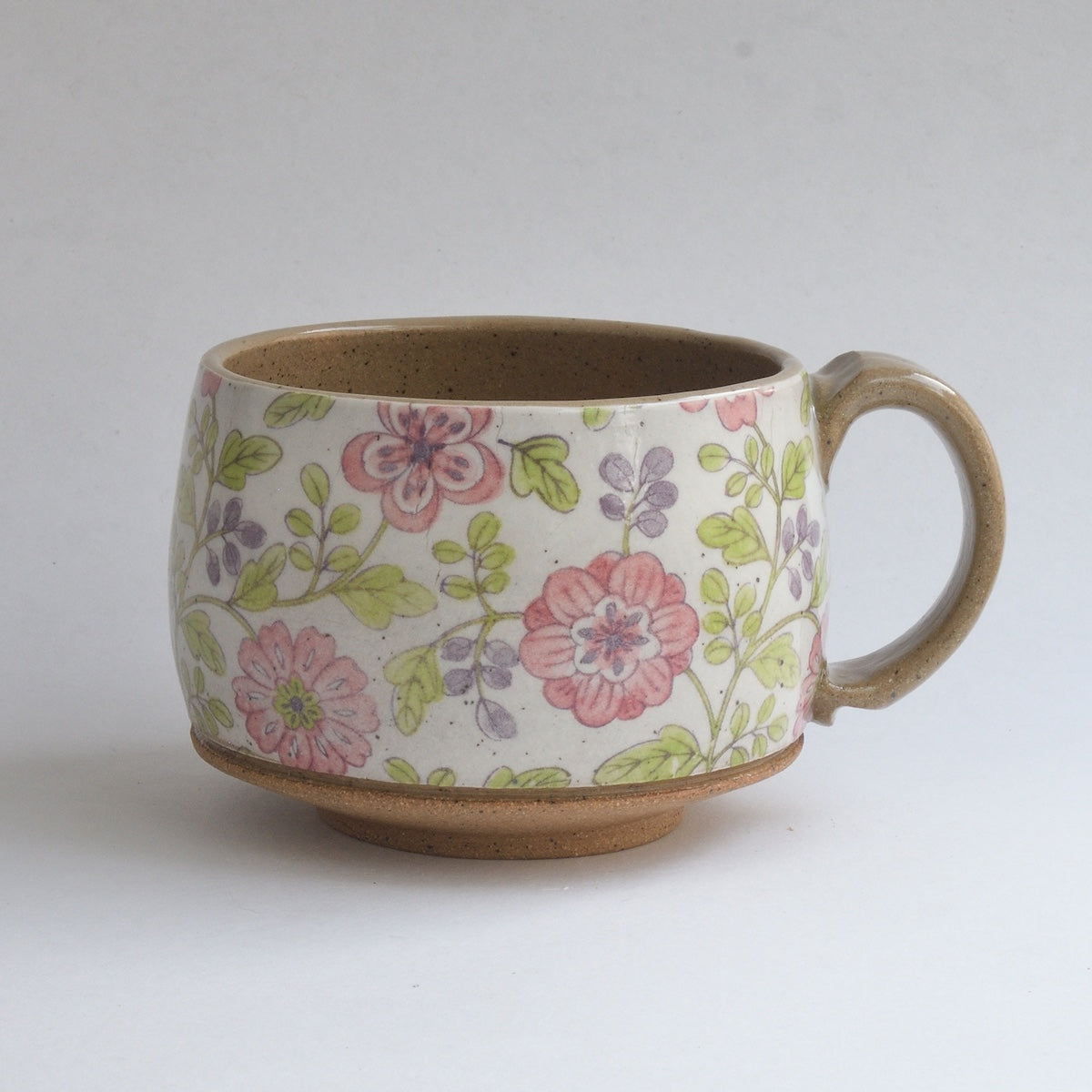 Rustic Round Mug - Camellia