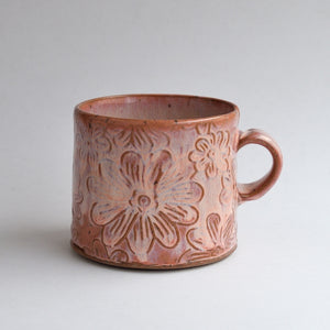 Peach Daisy Mug