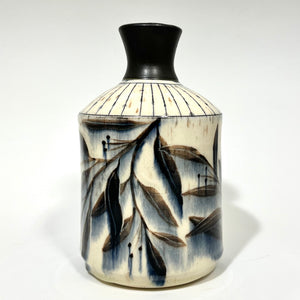 Striped Bottle Vase