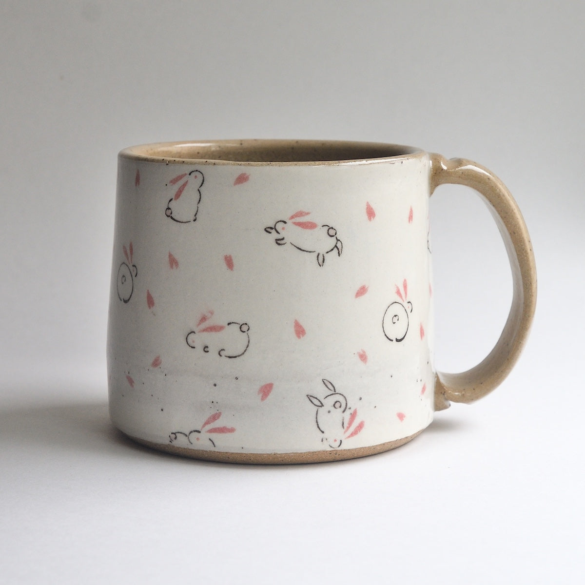 Rustic Medium Mug - Bunnies