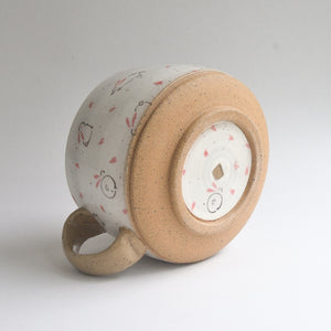Rustic Round Mug - Bunnies